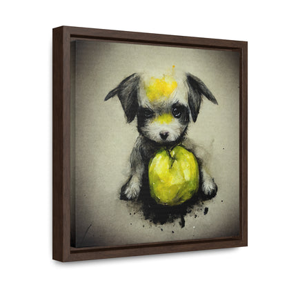 Dogs and Puppies 5, Valentinii, Gallery Canvas Wraps, Square Frame