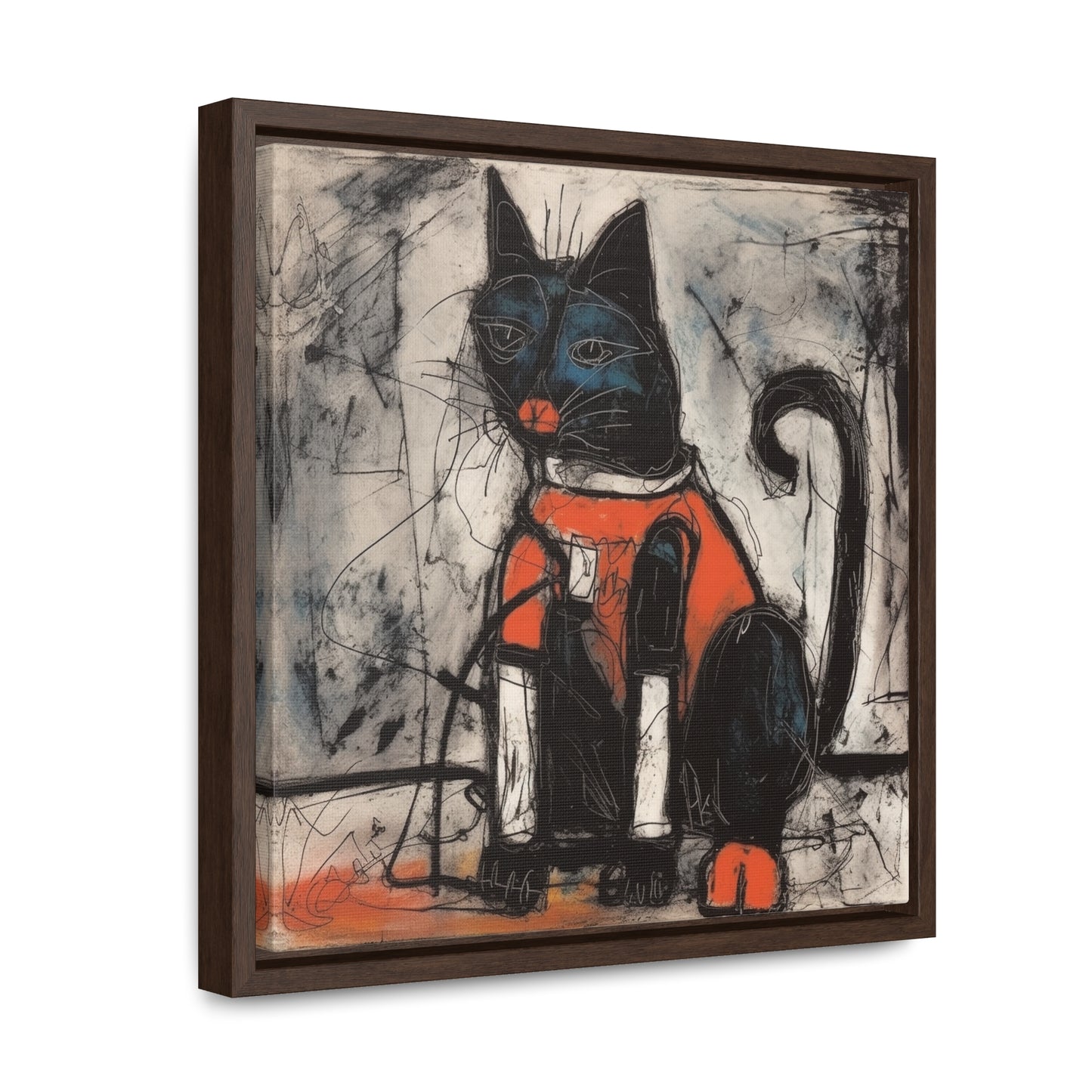 Cat 37, Gallery Canvas Wraps, Square Frame