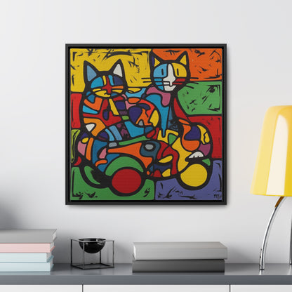 Cat 145, Gallery Canvas Wraps, Square Frame