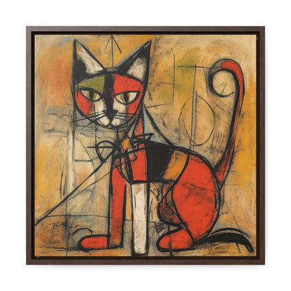 Cat 52, Gallery Canvas Wraps, Square Frame