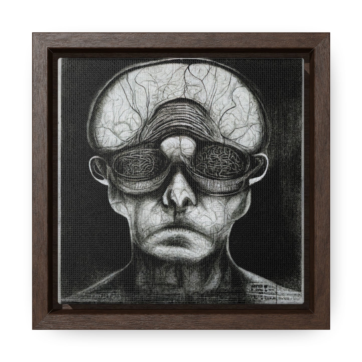 Brain 36, Valentinii, Gallery Canvas Wraps, Square Frame