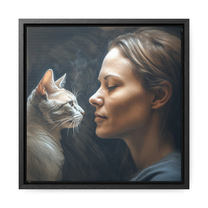 Cat Woman 32, Gallery Canvas Wraps, Square Frame