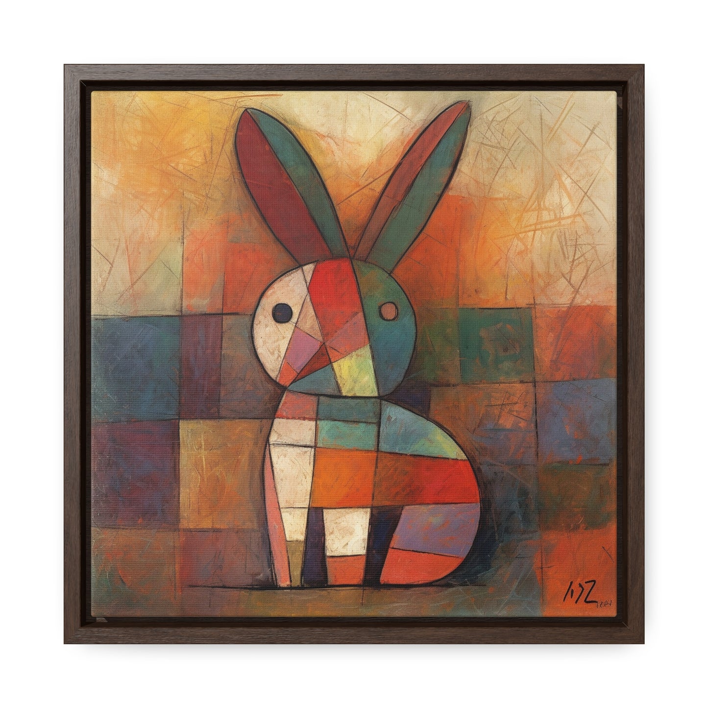 Rabbit 15, Gallery Canvas Wraps, Square Frame