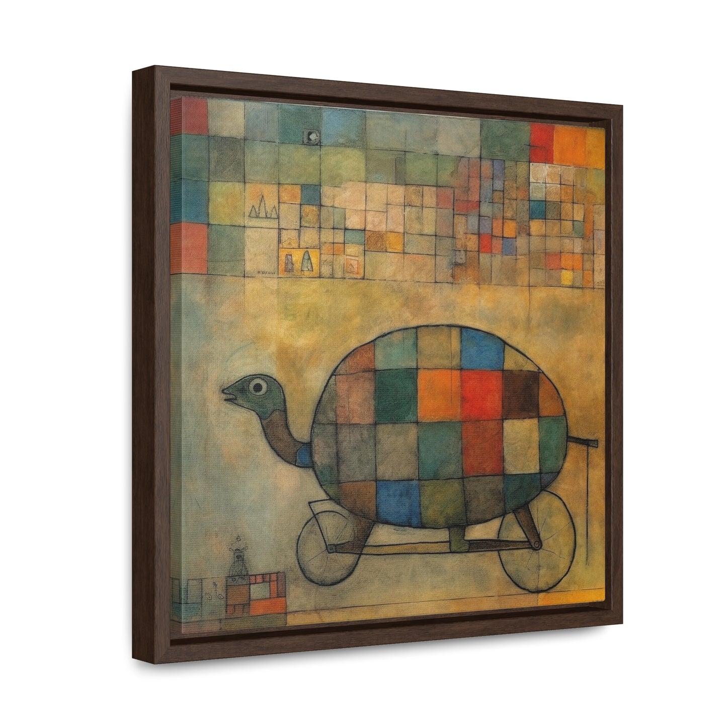 Turtle 12, Gallery Canvas Wraps, Square Frame