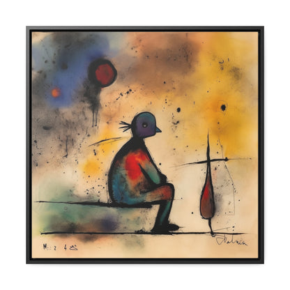 Sad Man 17, Valentinii, Gallery Canvas Wraps, Square Frame