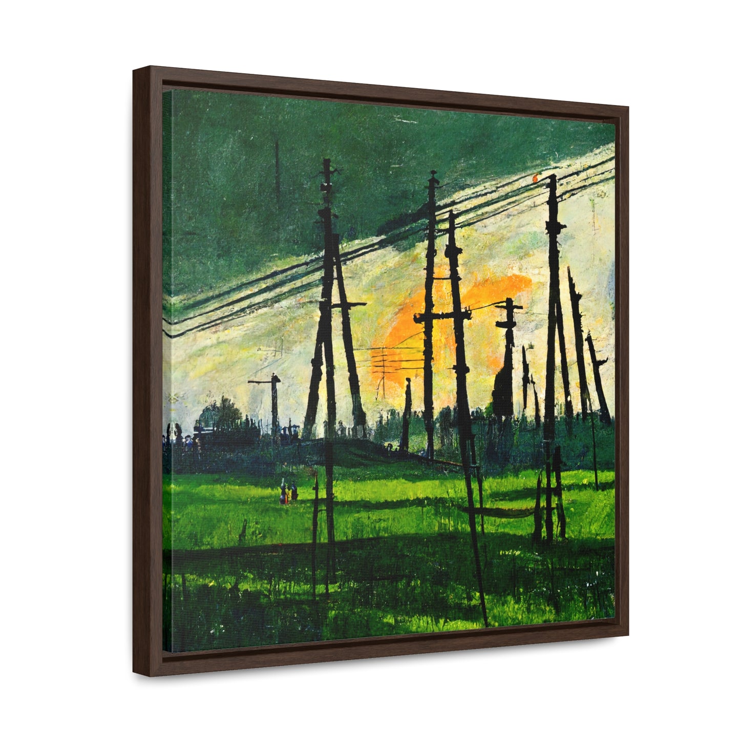 Land of the Sun 36, Valentinii, Gallery Canvas Wraps, Square Frame