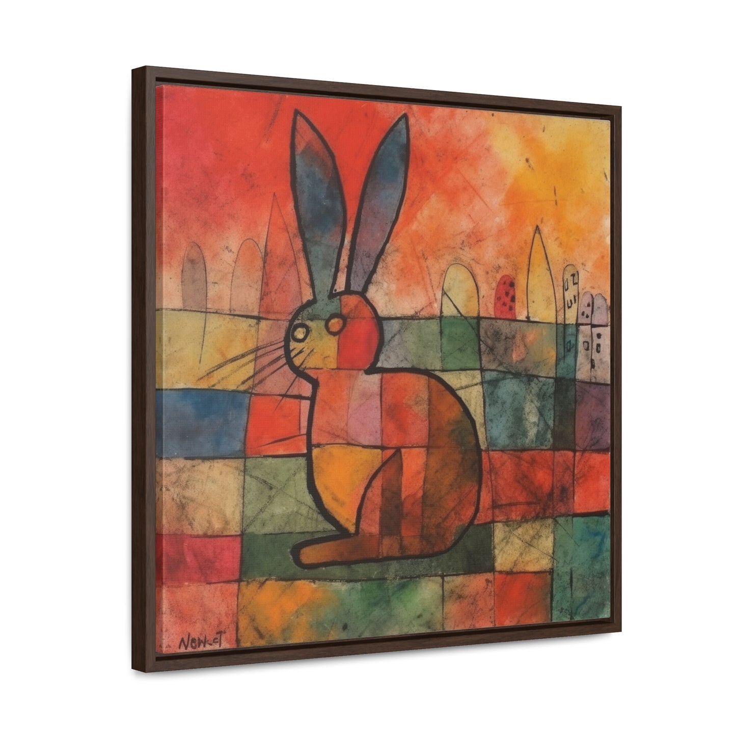 Rabbit 39, Gallery Canvas Wraps, Square Frame