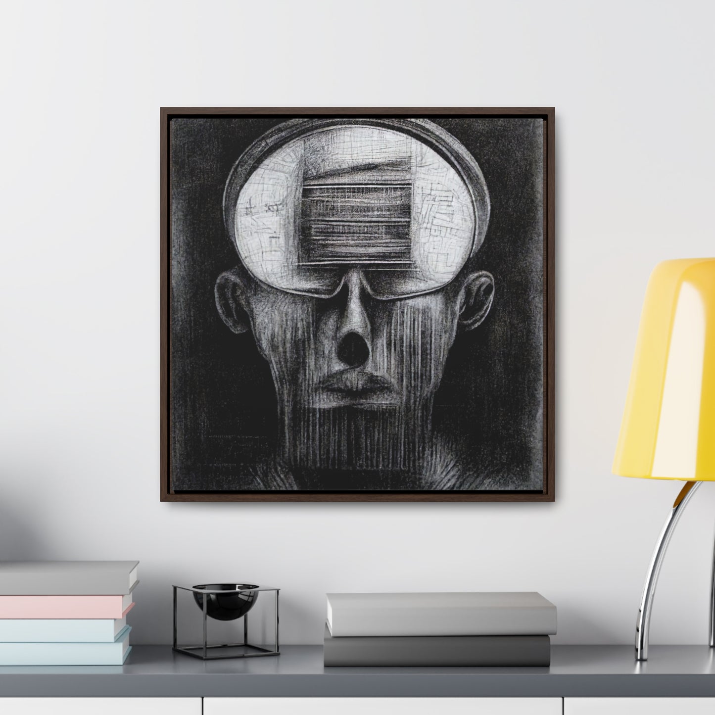 Brain 48, Valentinii, Gallery Canvas Wraps, Square Frame