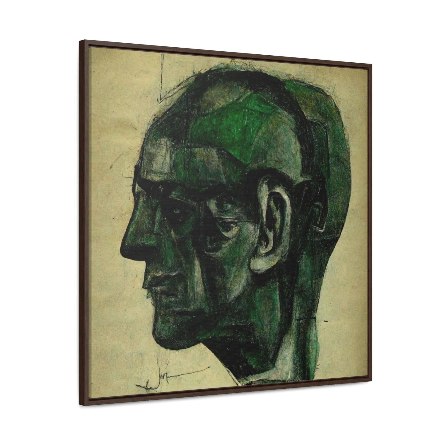 Heads 7, Valentinii, Gallery Canvas Wraps, Square Frame