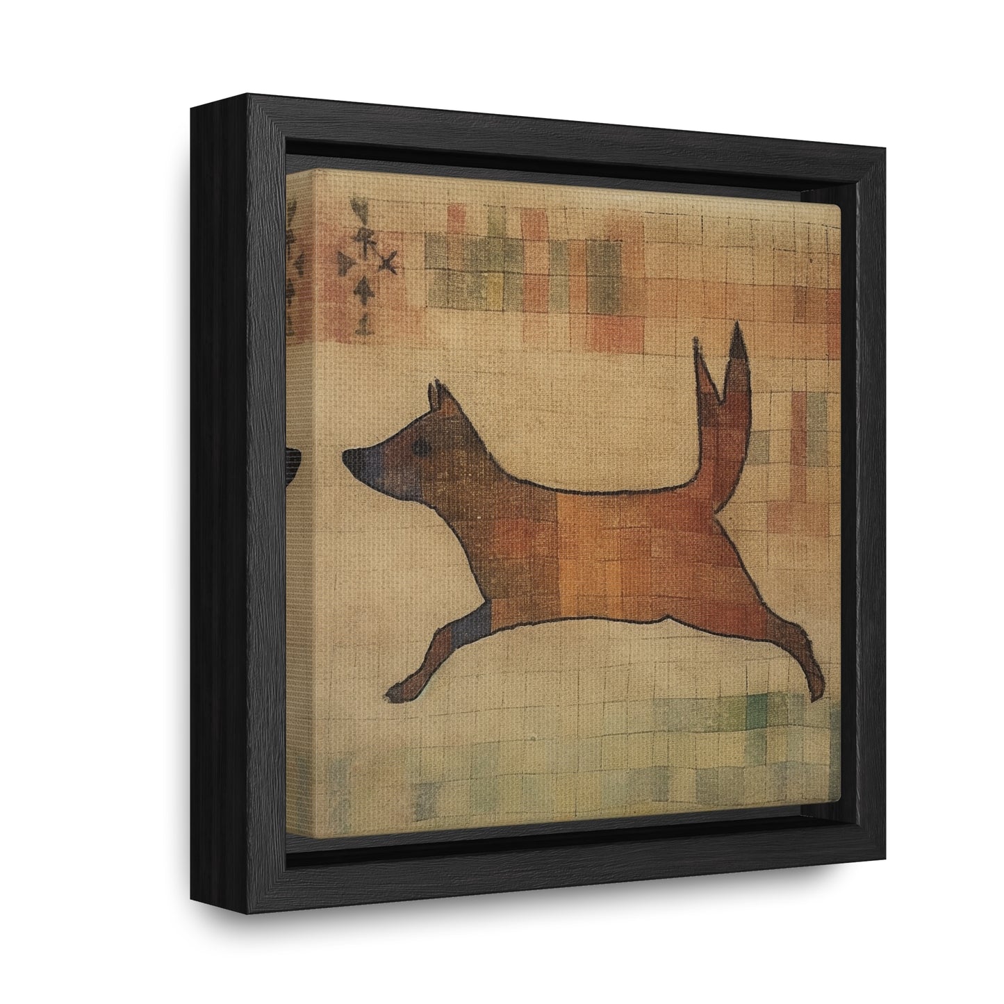 V Dog, Gallery Canvas Wraps, Square Frame