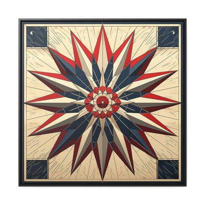 Flag 14, Gallery Canvas Wraps, Square Frame