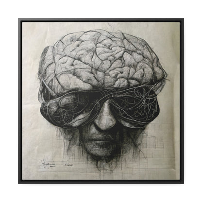 Brain 44, Valentinii, Gallery Canvas Wraps, Square Frame