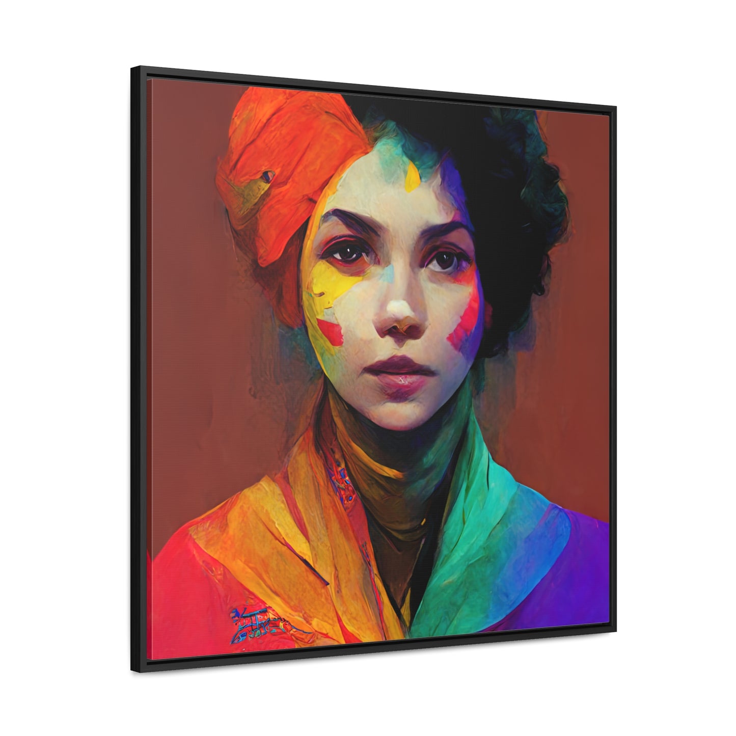 Lady's faces 13, Valentinii, Gallery Canvas Wraps, Square Frame