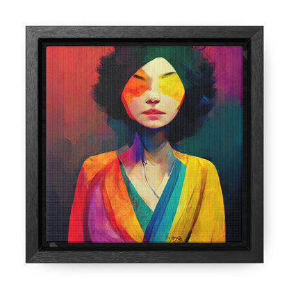 Lady's faces 13, Valentinii, Gallery Canvas Wraps, Square Frame