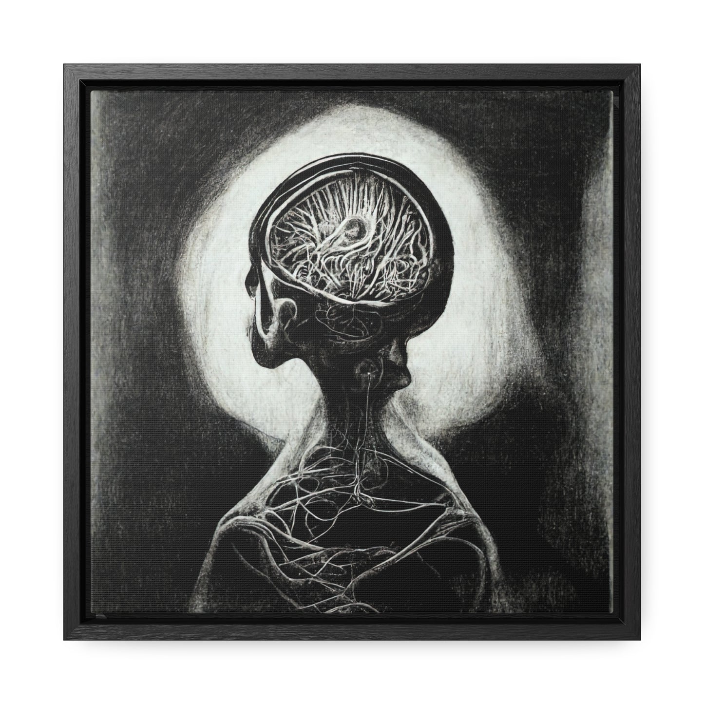 Brain 5, Valentinii, Gallery Canvas Wraps, Square Frame