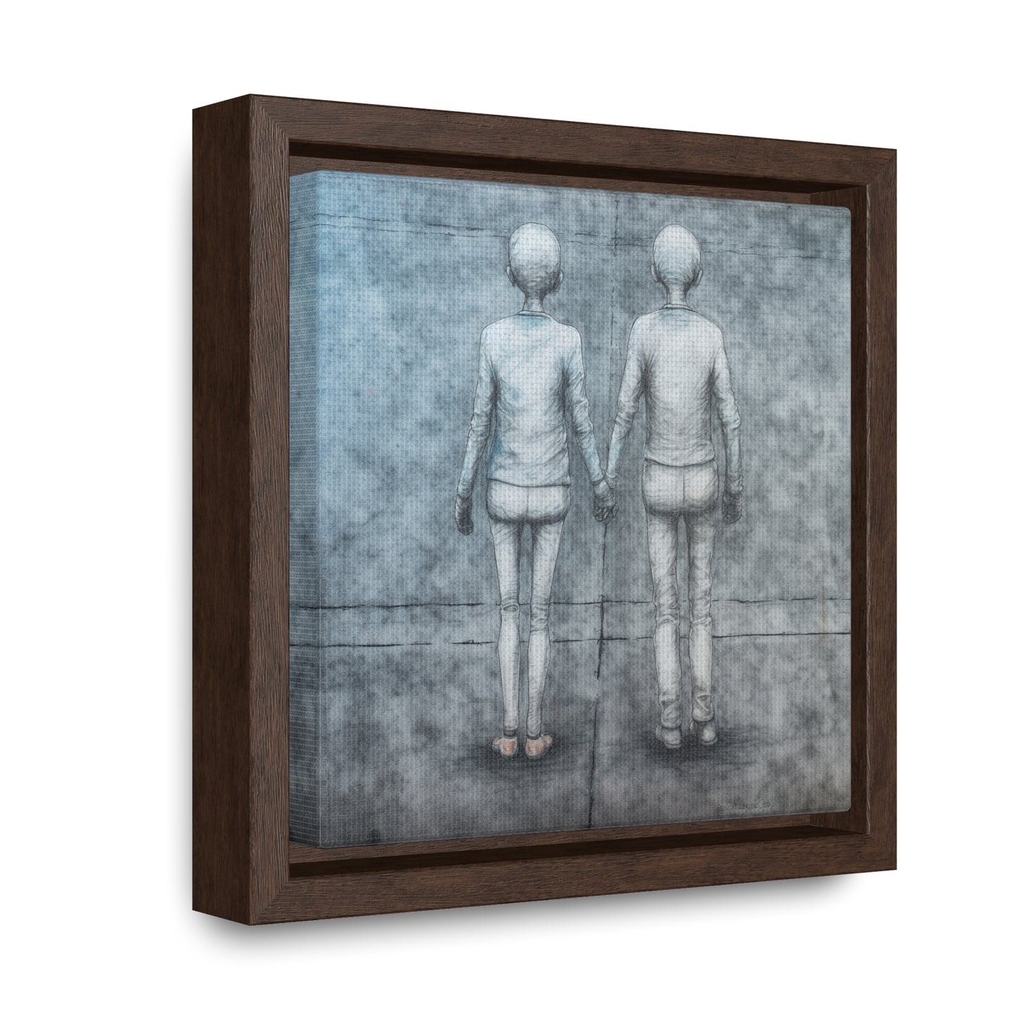 The Courage of Vulnerability 13, Valentinii, Gallery Canvas Wraps, Square Frame