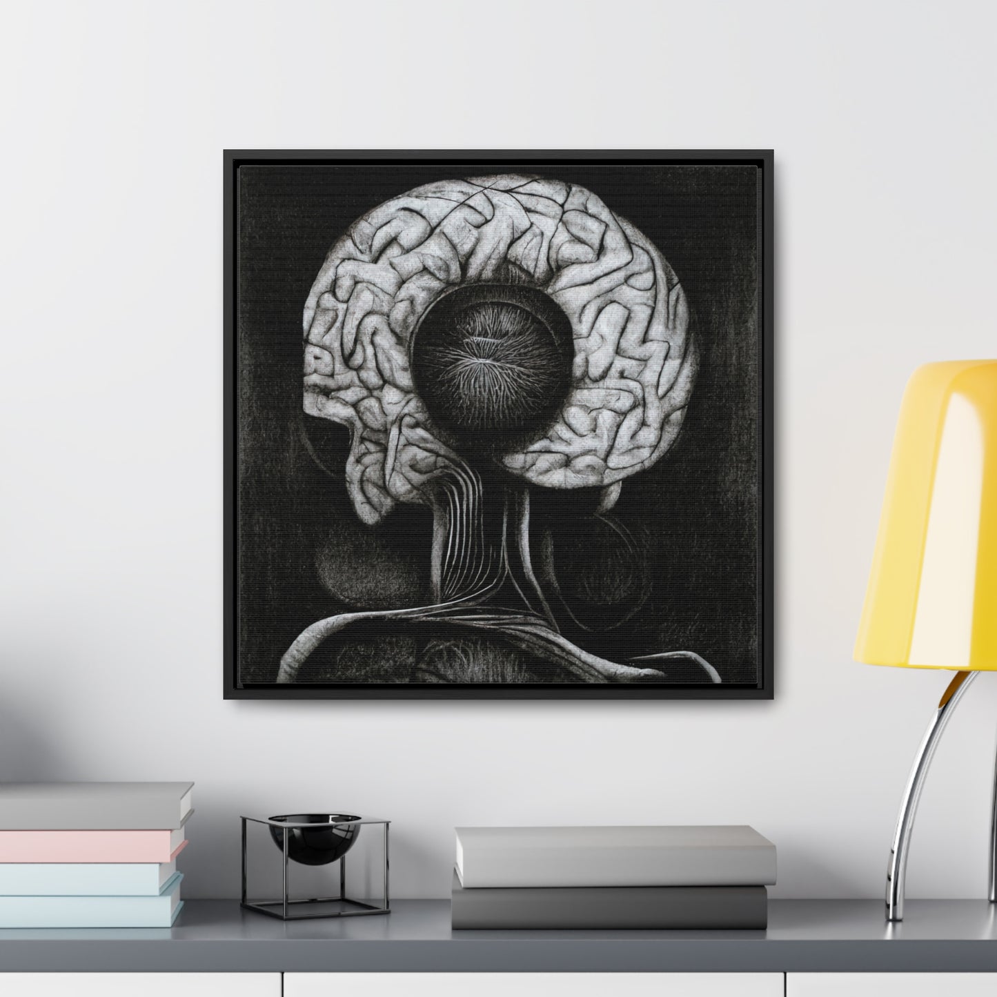 Brain 40, Valentinii, Gallery Canvas Wraps, Square Frame