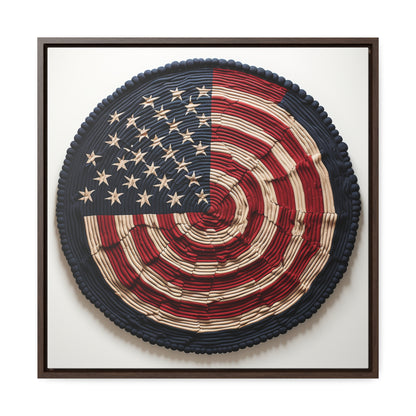 Flag 16, Gallery Canvas Wraps, Square Frame