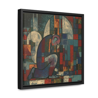 Sad Man 12, Valentinii, Gallery Canvas Wraps, Square Frame
