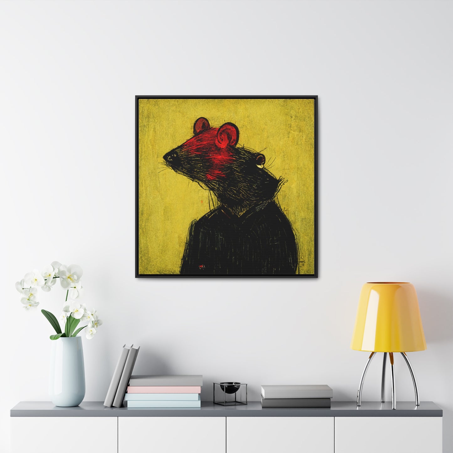 Urban Rat 4, Valentinii, Gallery Canvas Wraps, Square Frame