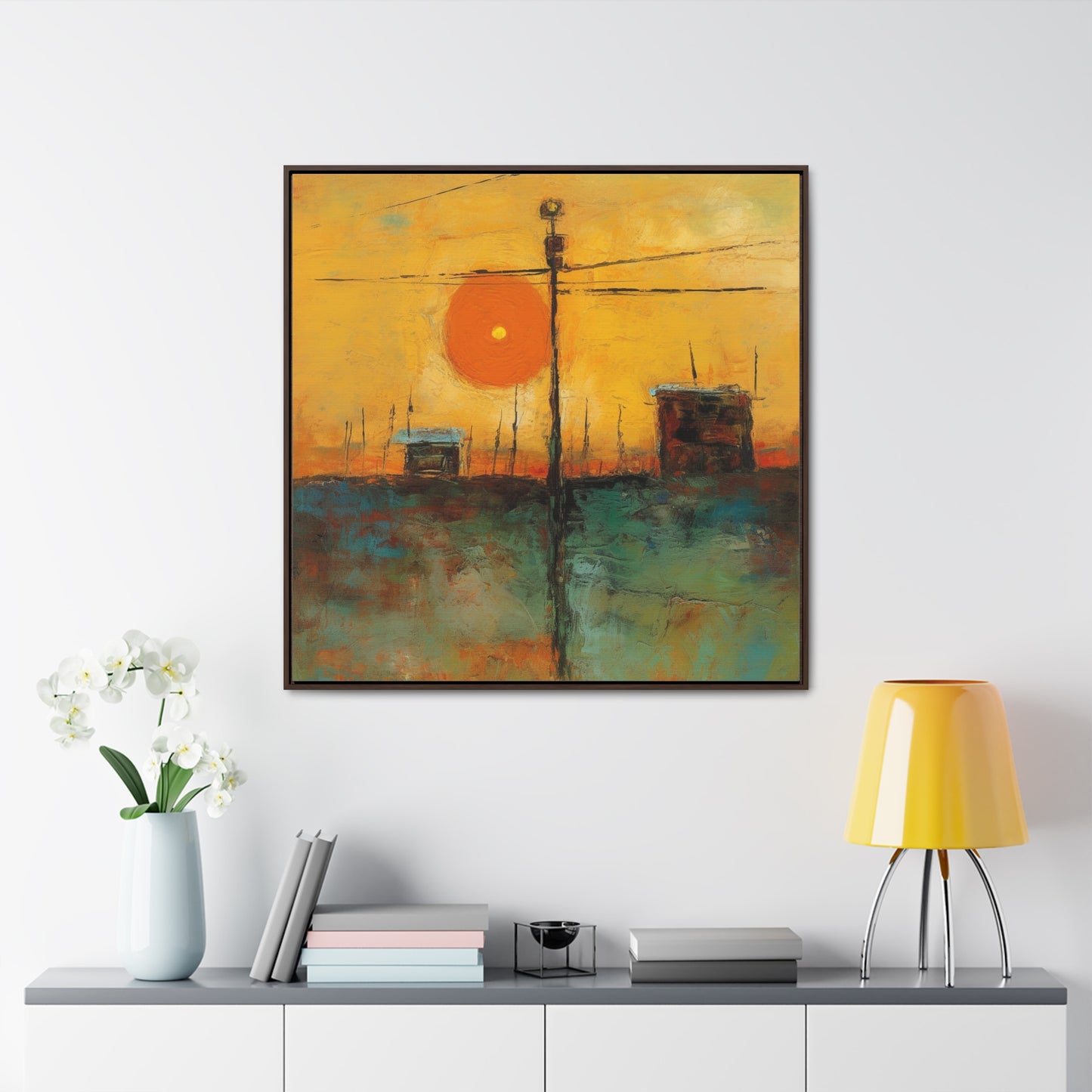 Land of the Sun 58, Valentinii, Gallery Canvas Wraps, Square Frame