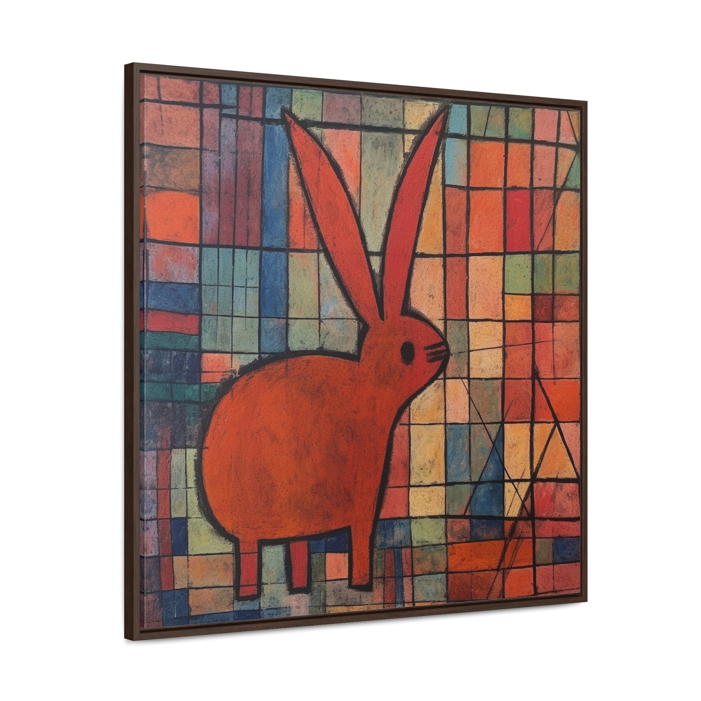 Rabbit 32, Gallery Canvas Wraps, Square Frame