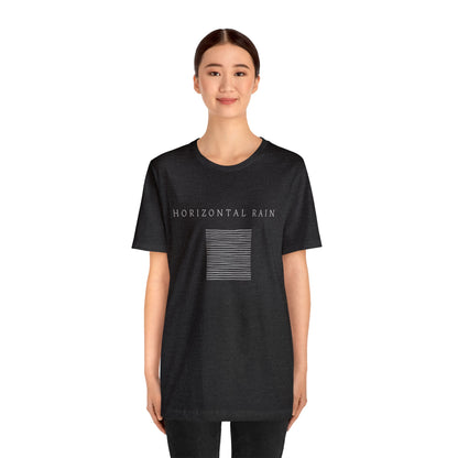 Horizontal Rain, Unisex Jersey Short Sleeve Tee