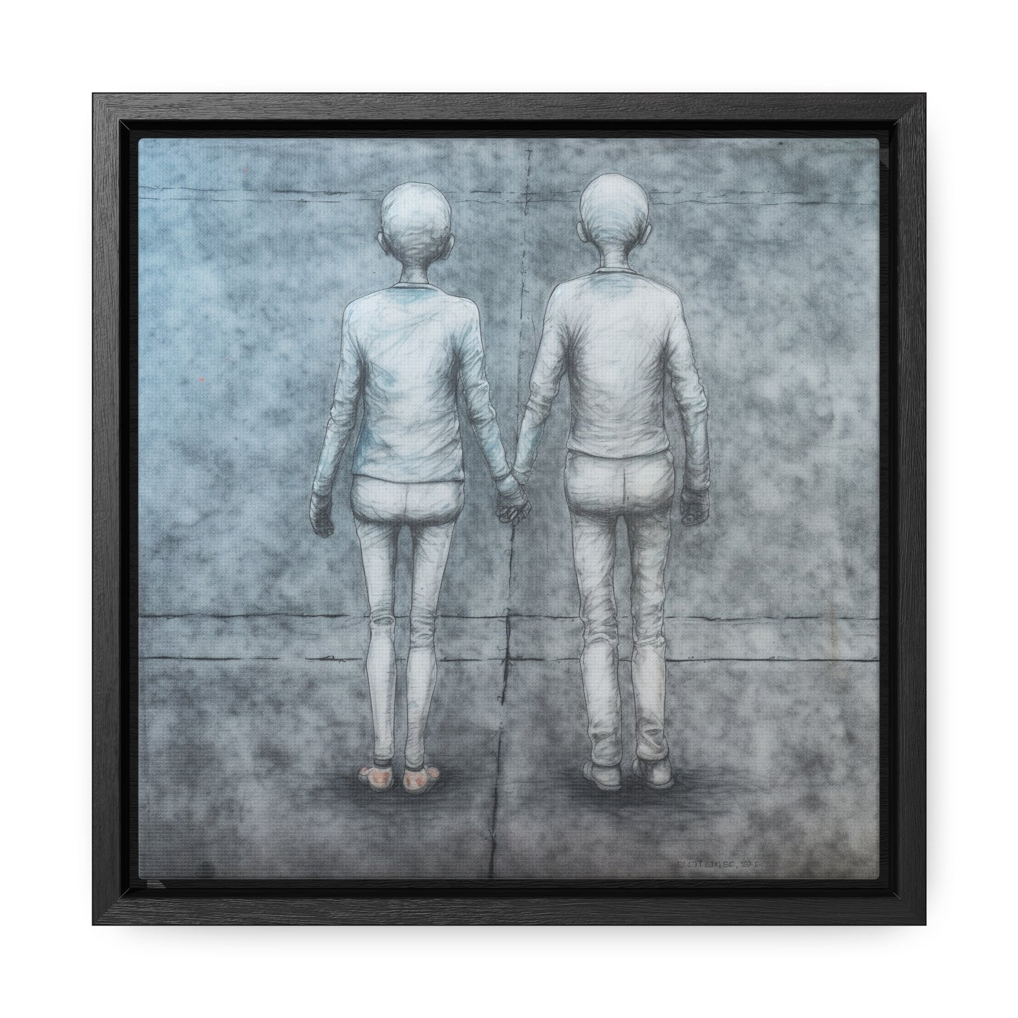 The Courage of Vulnerability 13, Valentinii, Gallery Canvas Wraps, Square Frame