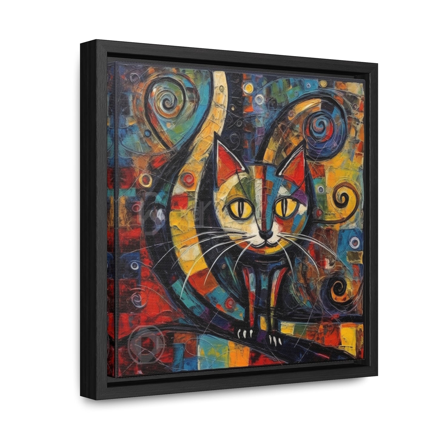 Cat 117, Gallery Canvas Wraps, Square Frame