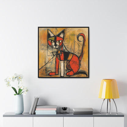 Cat 52, Gallery Canvas Wraps, Square Frame