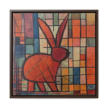 Rabbit 38, Gallery Canvas Wraps, Square Frame