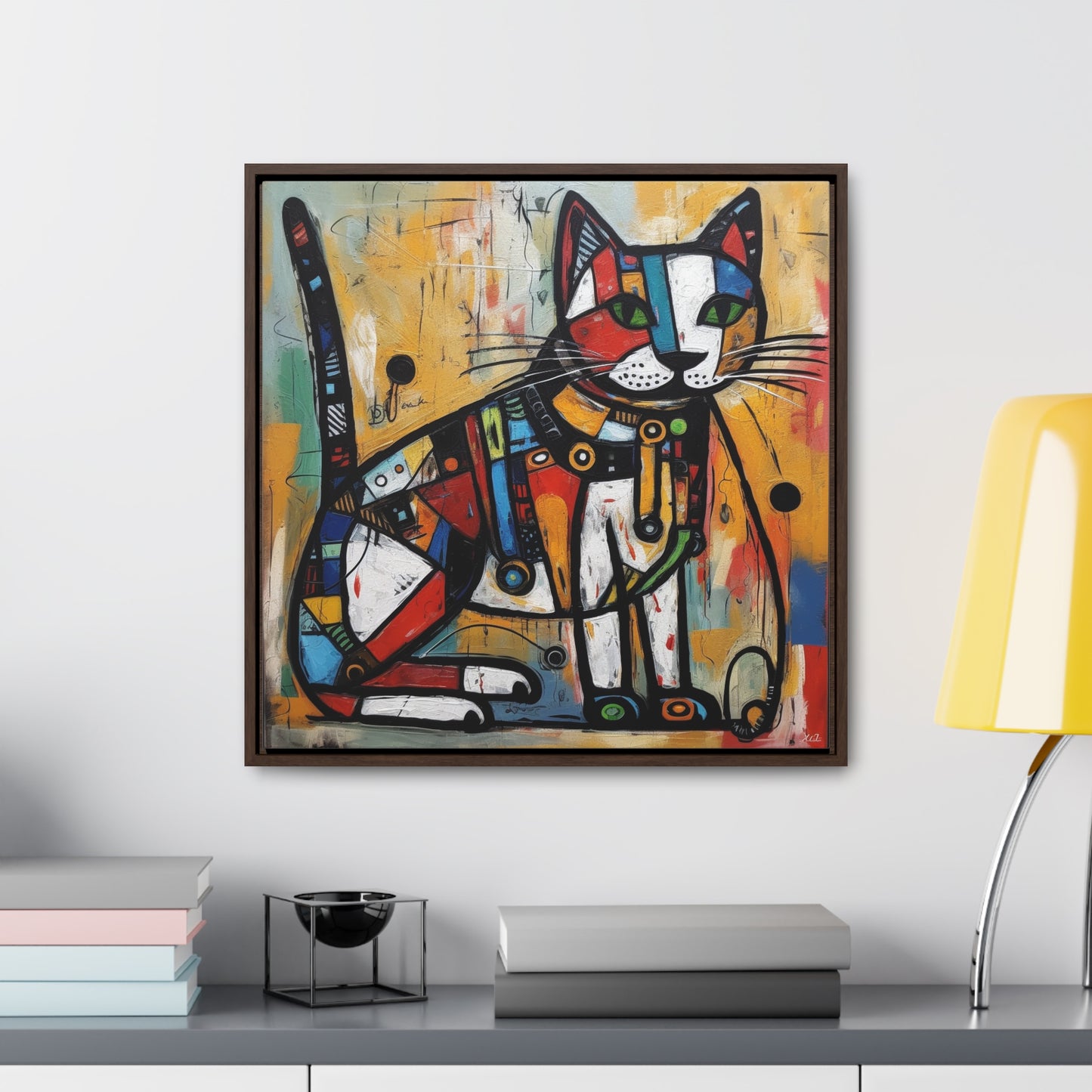 Cat 93, Gallery Canvas Wraps, Square Frame