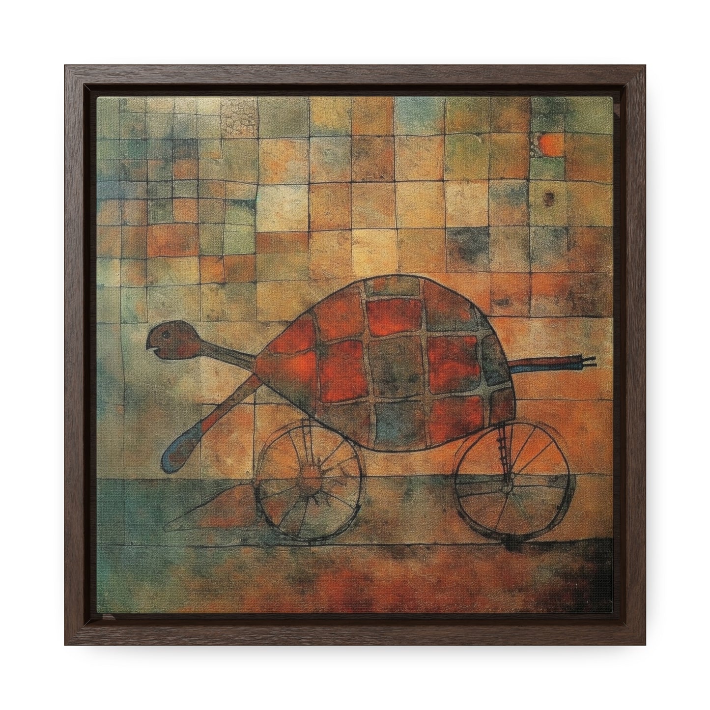 Turtle 16, Gallery Canvas Wraps, Square Frame