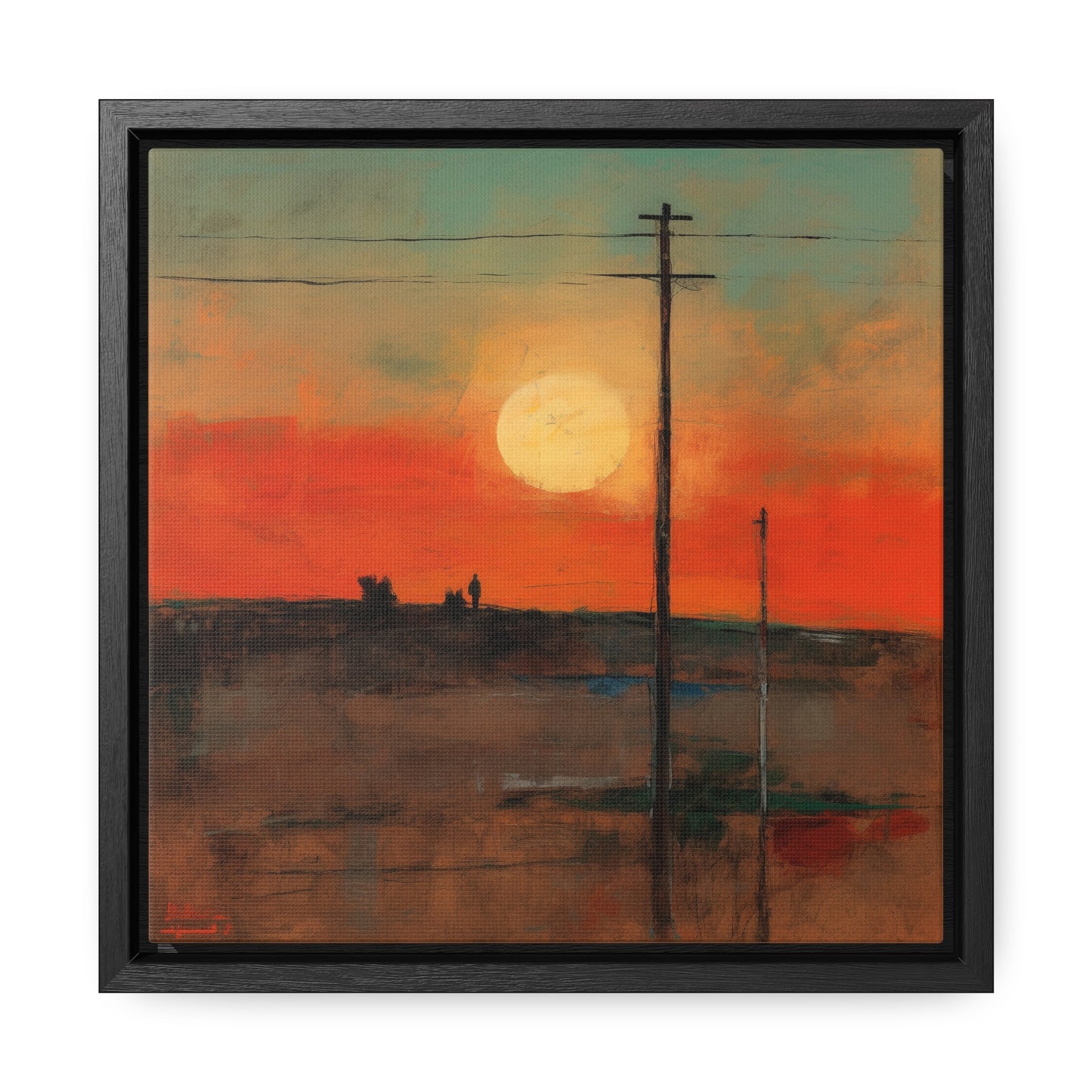 Land of the Sun 80, Valentinii, Gallery Canvas Wraps, Square Frame