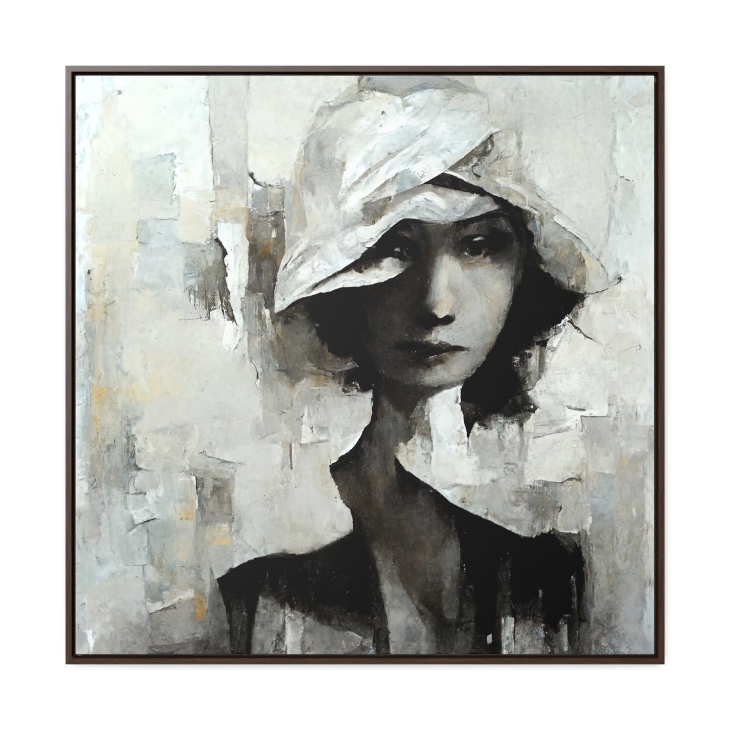 Forgotten face, Valentinii, Gallery Canvas Wraps, Square Frame