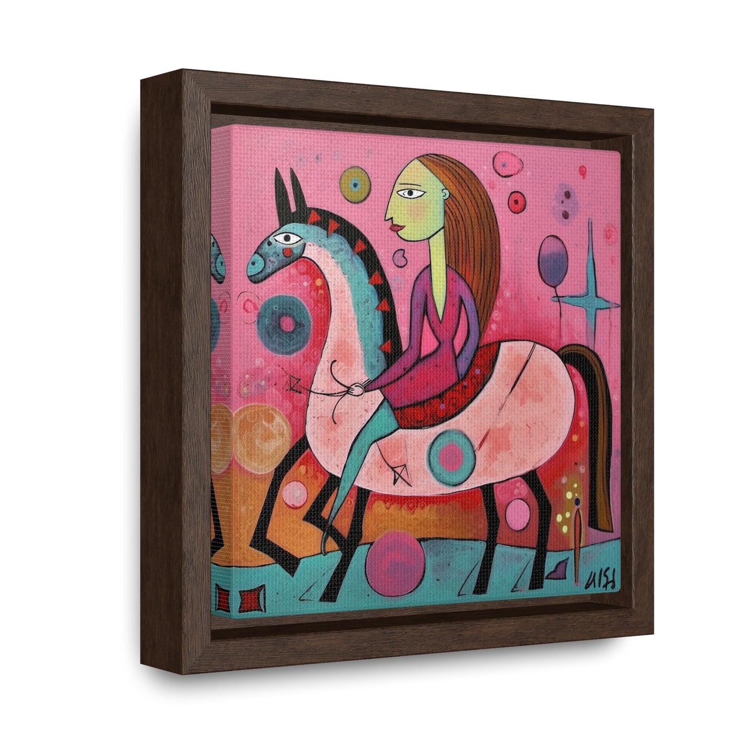 The Dreams of the Child 59, Gallery Canvas Wraps, Square Frame