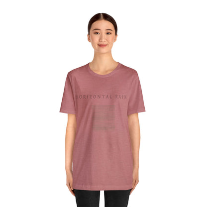 Horizontal Rain, Unisex Jersey Short Sleeve Tee