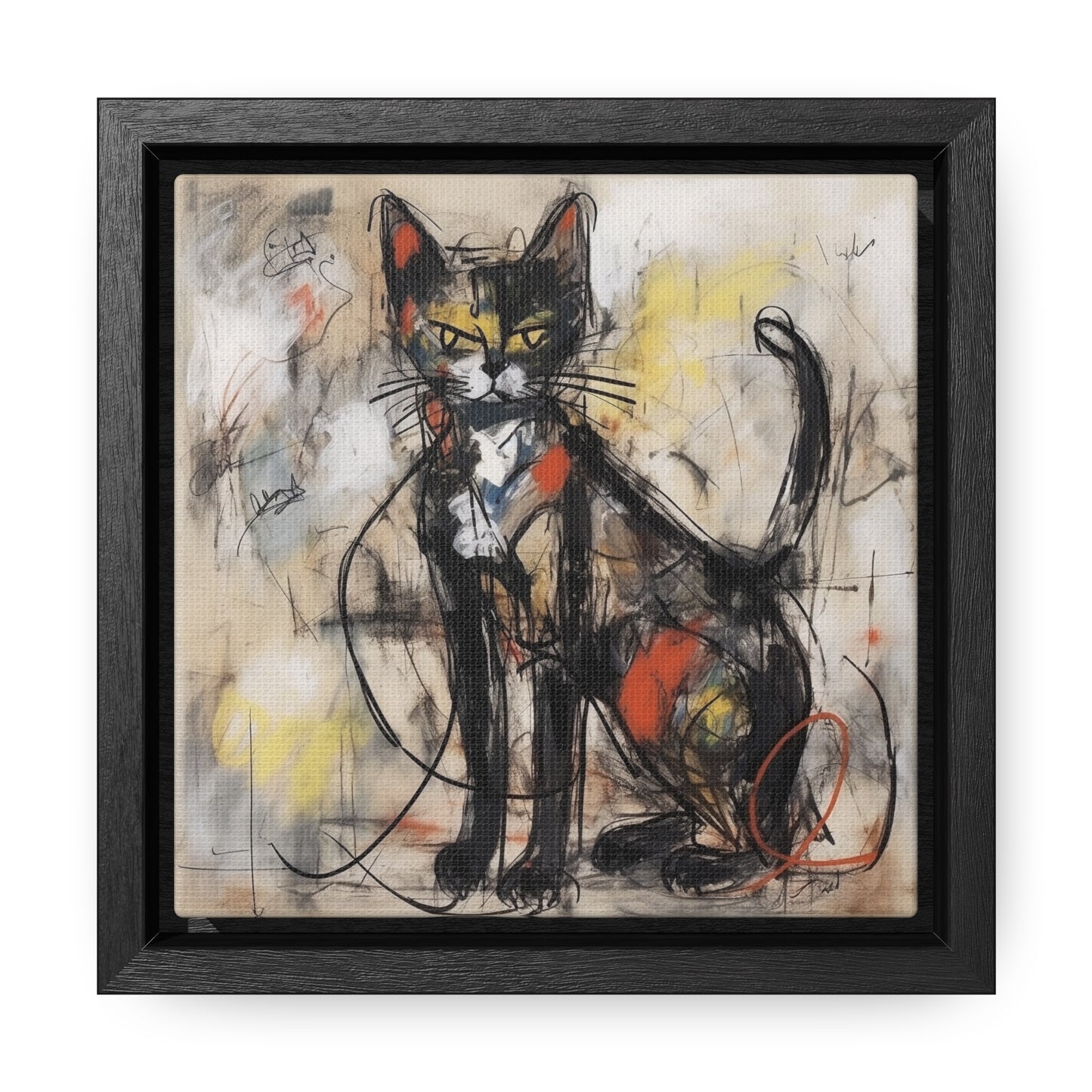 Cat 57, Gallery Canvas Wraps, Square Frame