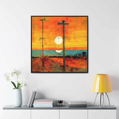 Land of the Sun 60, Valentinii, Gallery Canvas Wraps, Square Frame