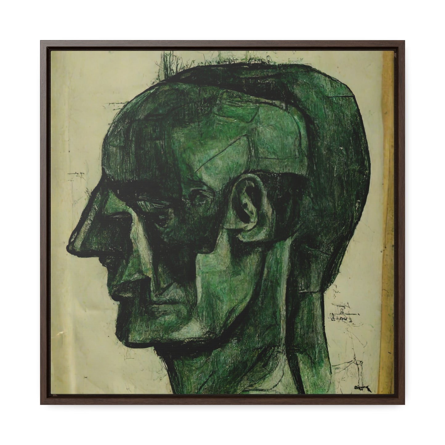 Heads 3, Valentinii, Gallery Canvas Wraps, Square Frame