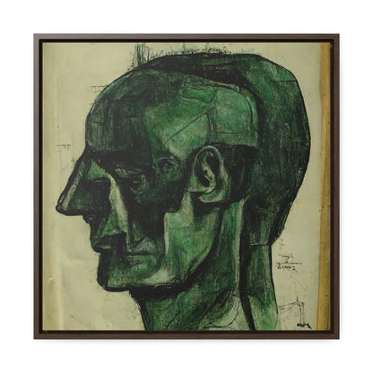 Heads 3, Valentinii, Gallery Canvas Wraps, Square Frame