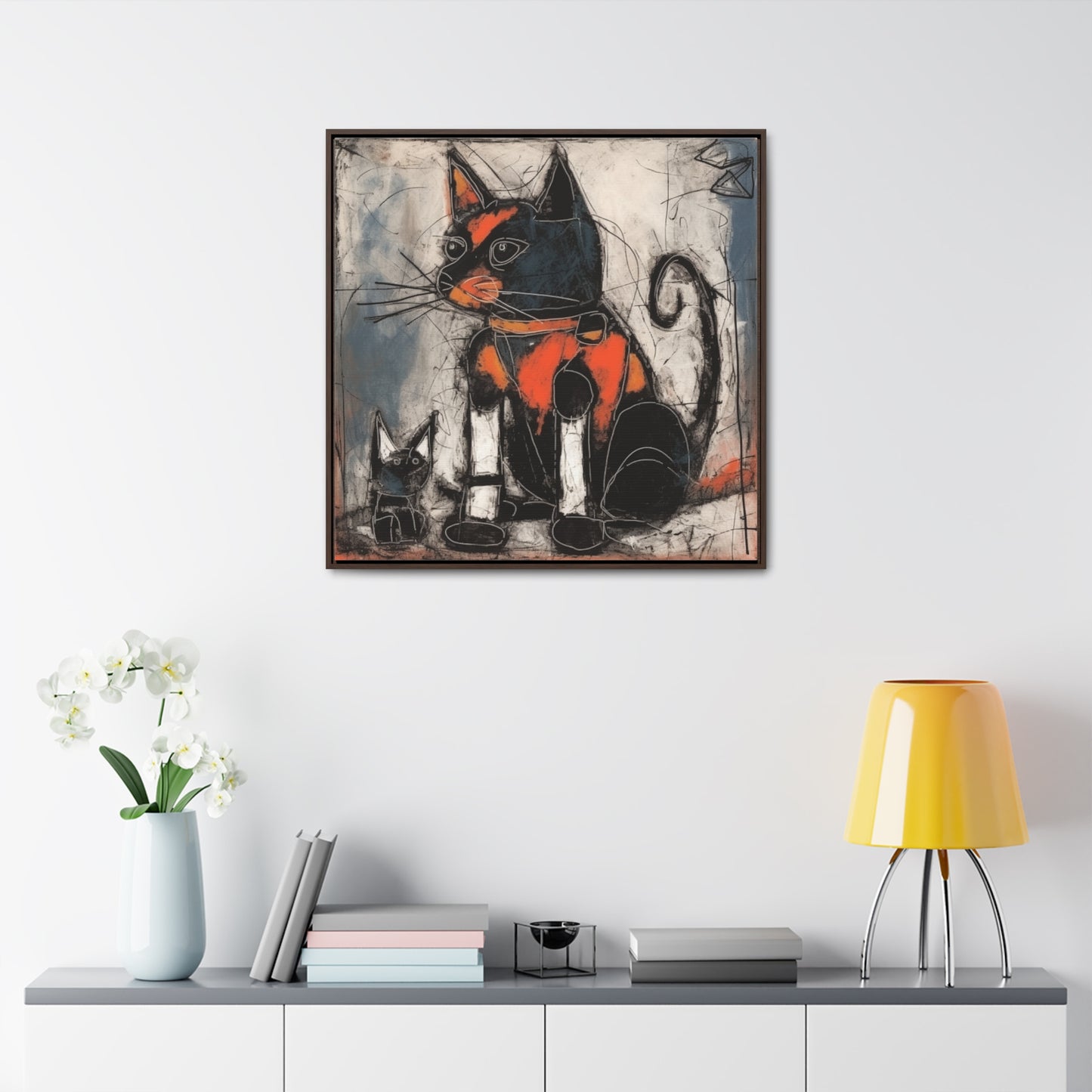 Cat 33, Gallery Canvas Wraps, Square Frame