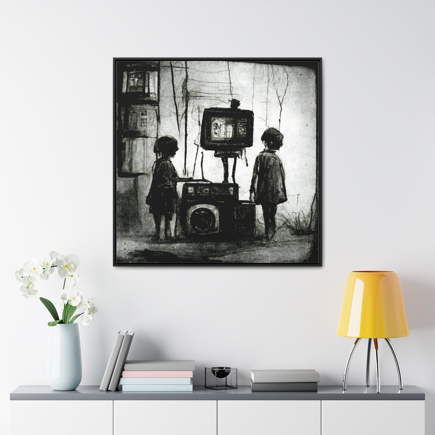 Childhood Wave, Valentinii, Gallery Canvas Wraps, Square Frame