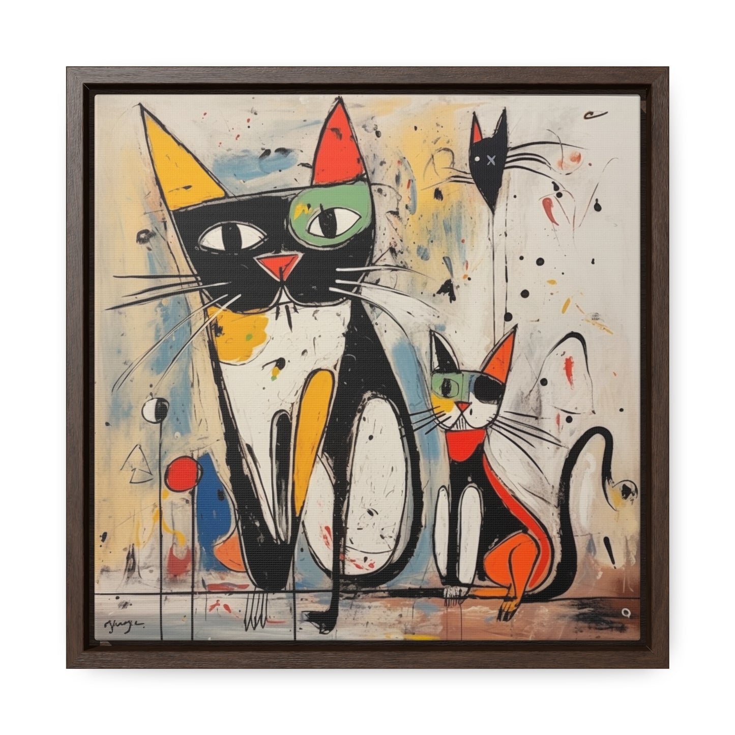 Cat 41, Gallery Canvas Wraps, Square Frame