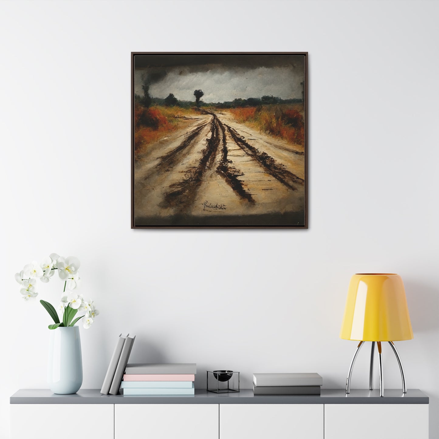 To the Rainy Land 9, Valentinii, Gallery Canvas Wraps, Square Frame