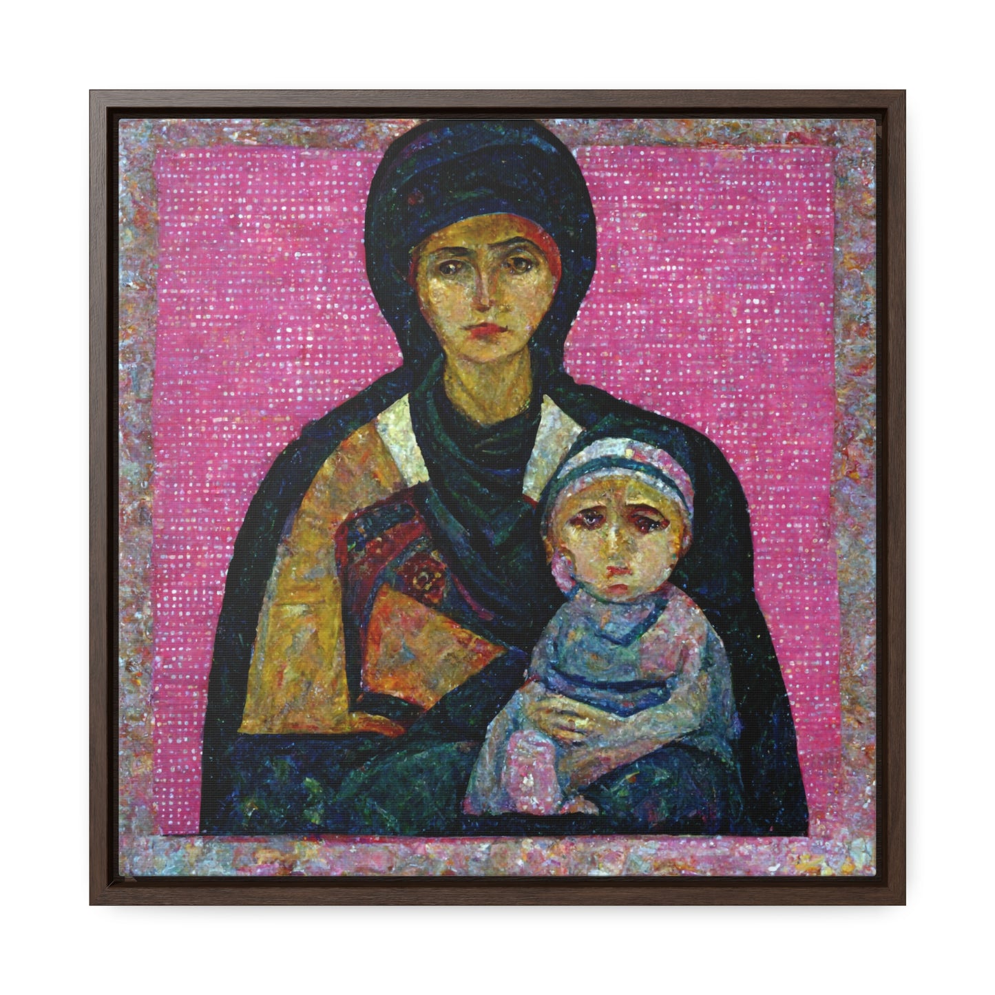 Mary and the Child 12, Valentinii, Gallery Canvas Wraps, Square Frame