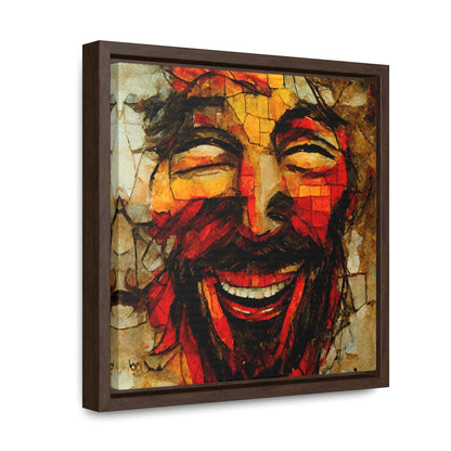 Jesus smiling, Valentinii, Gallery Canvas Wraps, Square Frame