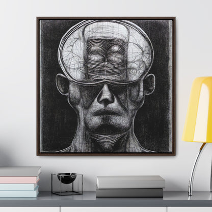 Brain 35, Valentinii, Gallery Canvas Wraps, Square Frame