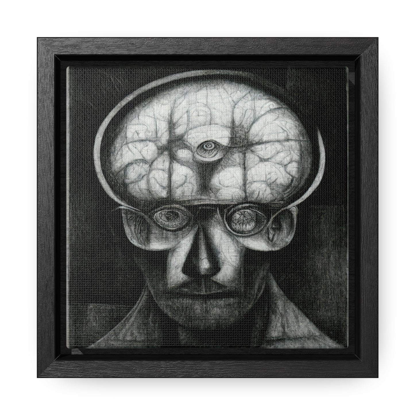 Brain 52, Valentinii, Gallery Canvas Wraps, Square Frame