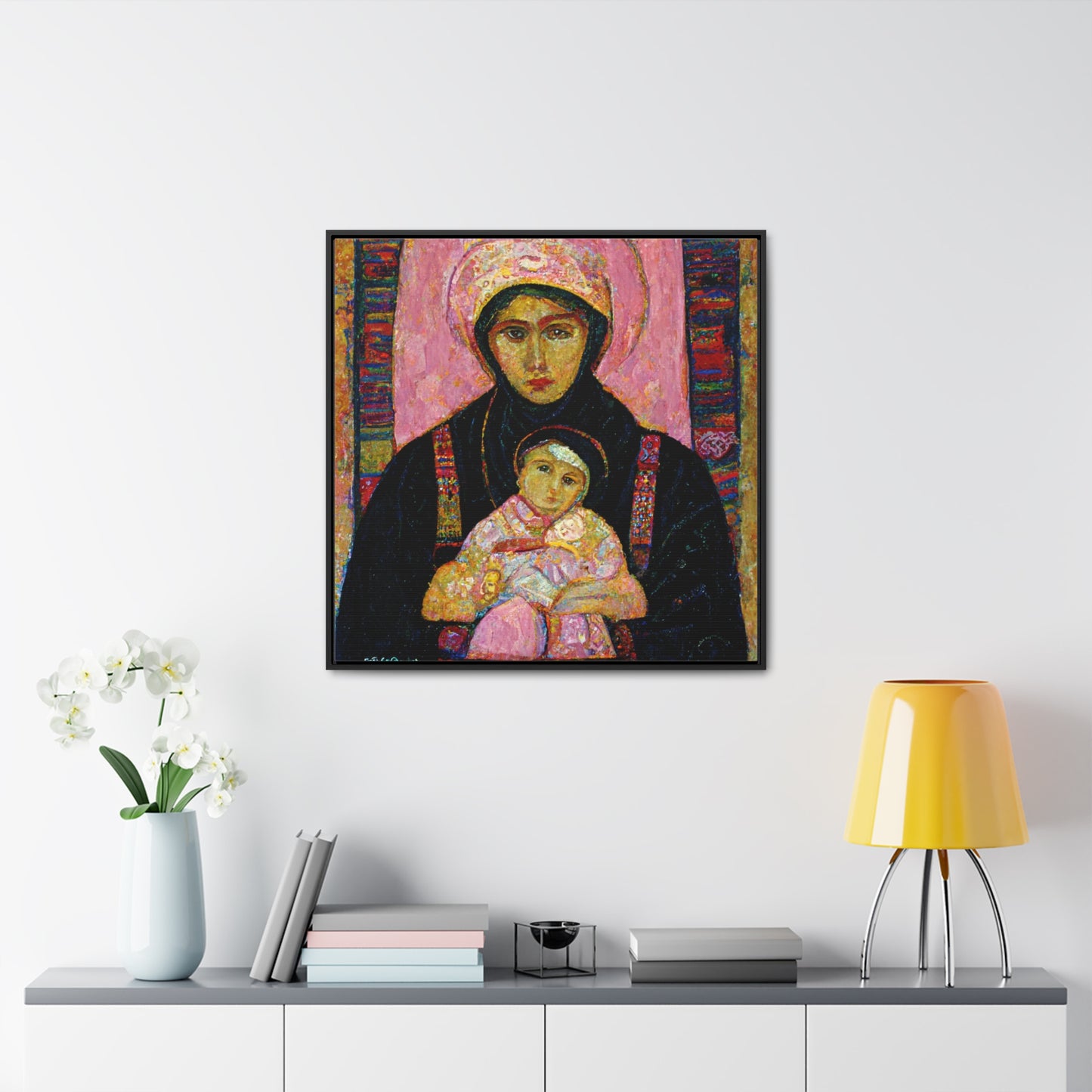 Mary and the Child 29, Valentinii, Gallery Canvas Wraps, Square Frame